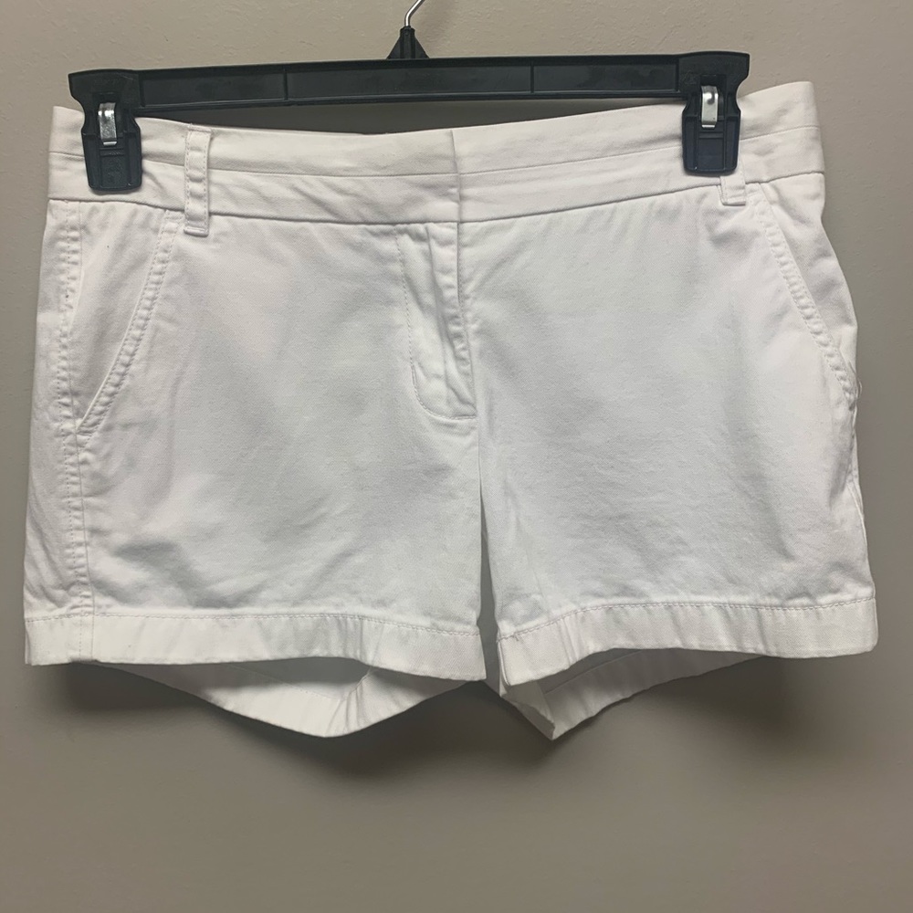 WOMEN J.CREW SHORTS SIZE 4 Chino White